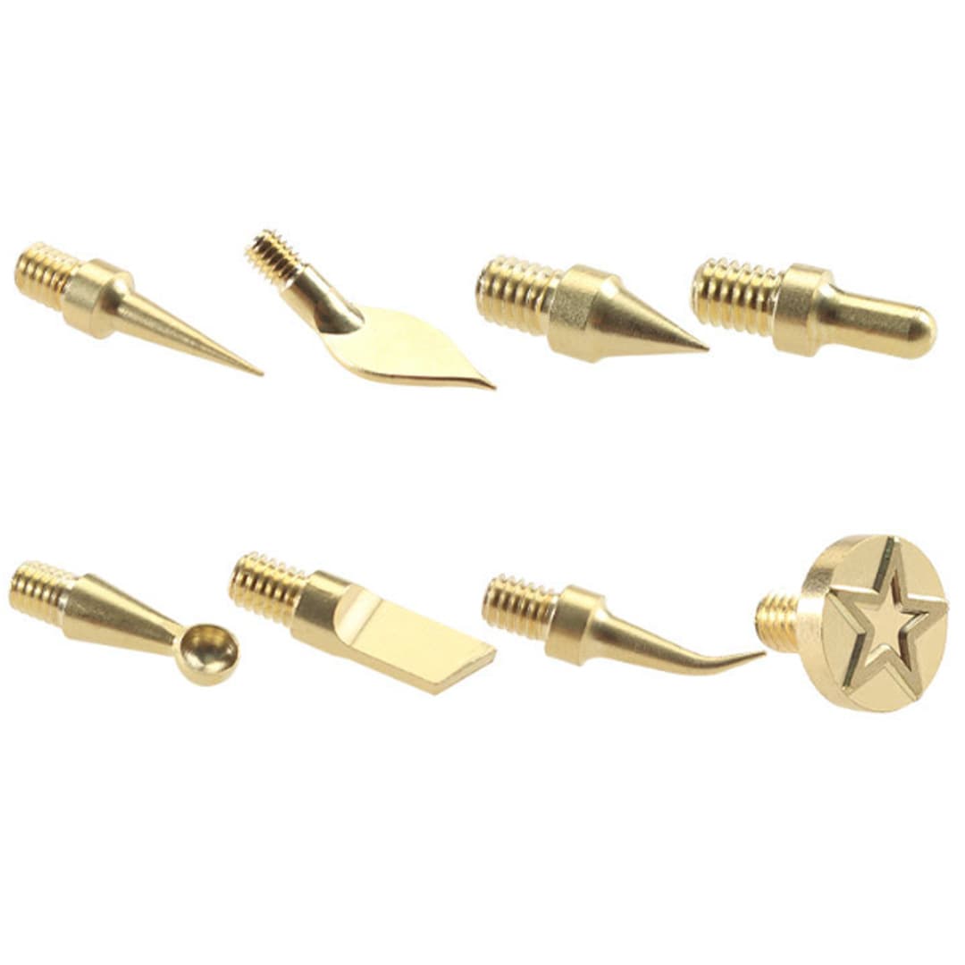 Cross-border 8-piece Soldering Iron Pyrography Tips Wholesale Wood Burning Tool Carving Tips Soldering Iron Tips