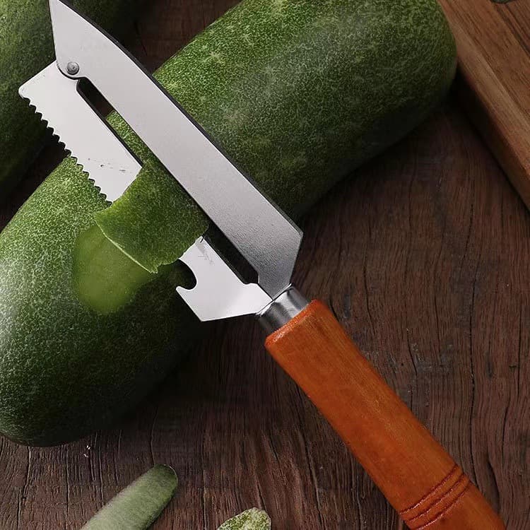 Multifunctional Peeler Stainless Steel Peeler Home Vegetable Peeler Fruit Peeler Melon Peeler Bottle Opener Kitchen Tool