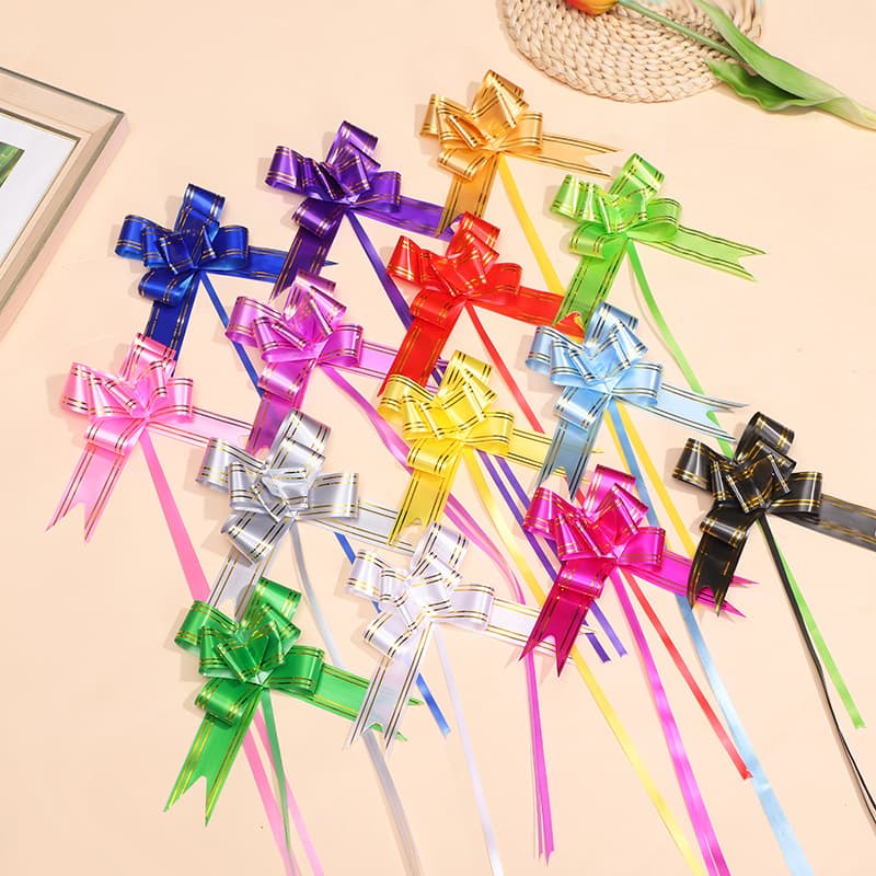 Free shipping on 30# medium-sized bow ribbons, suitable for festive weddings, Christmas gifts, and packaging.