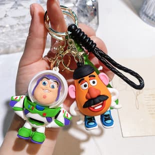 50 Styles Toy Story Figures Keychain Alien Buzz Lightyear Strawberry Bear Bag Charm Claw Machine