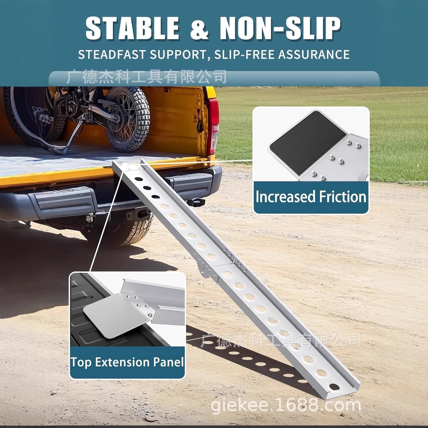 ZAP5403, motorcycle ramp, ramp ladder, ATV aluminum ladder, aluminum tool box, aluminum frame, aluminum bracket