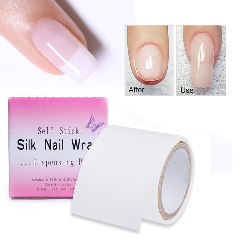 Silk cloth for manicure, silk tape, nail repair tape, crystal light therapy nail extension tool
