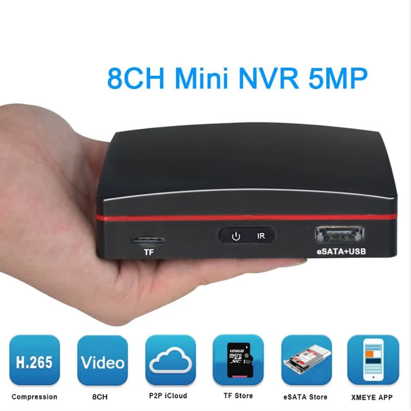 Xiongmai 8-channel mini network hard disk recorder ICSEE8CH MINI NVR FOR TF/E SATA HDD
