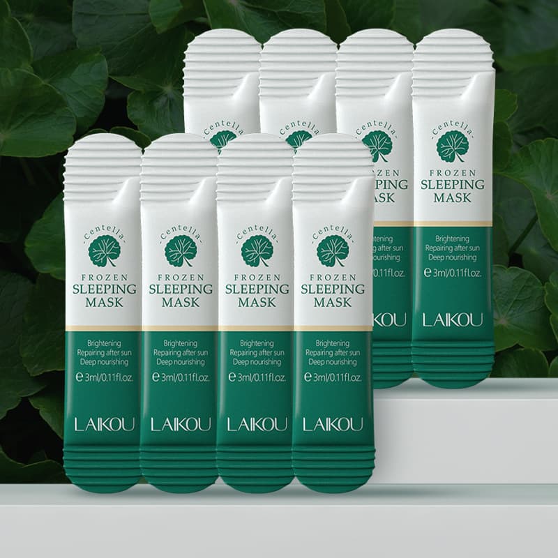 Cross-border Laikou Centella Asiatica Sleeping Mask 3ml Facemask Sheet No-Rinse Sleeping Mask Manufacturer Foreign Trade Mask
