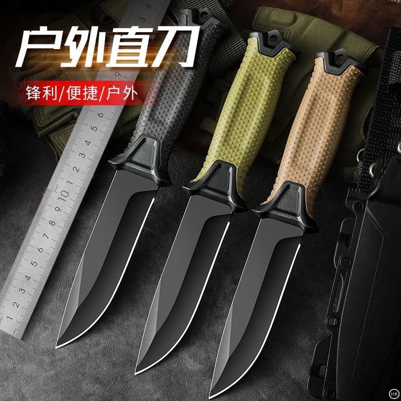 Explorer High Hardness Outdoor Knife Handcrafted Fine Grind Rustproof Outdoor Survival Knife One-Piece Steel Survival Knife Wholesale