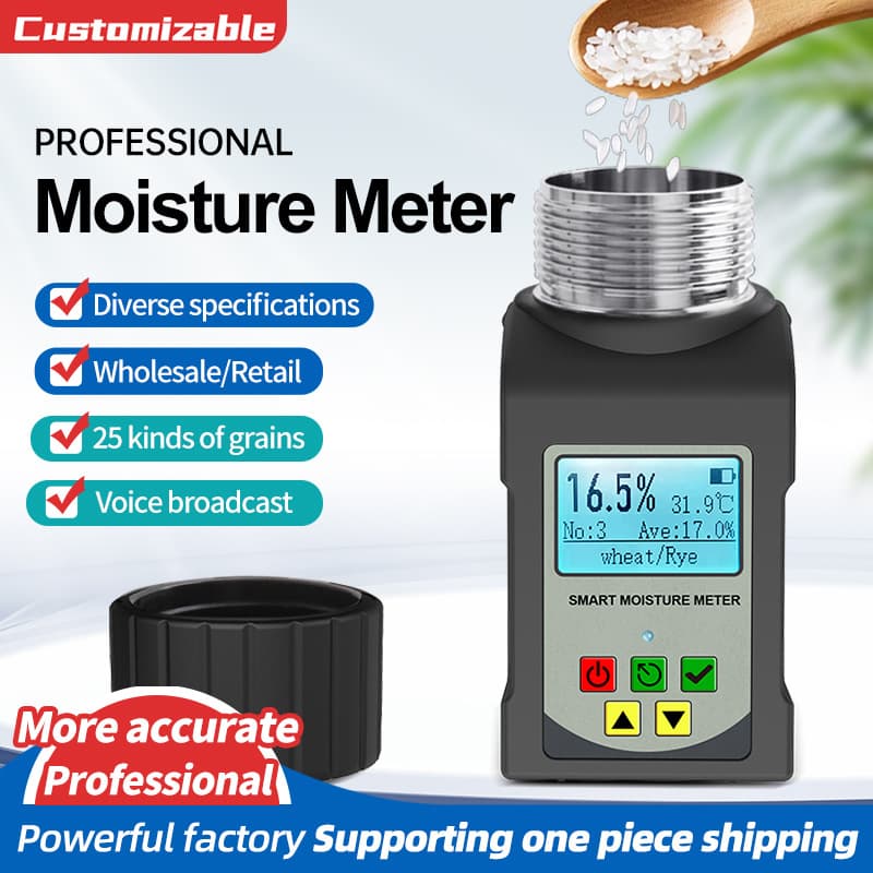 Grain Moisture Analyzer, Coffee Bean and Cocoa Bean Moisture Tester, Corn Cup-Type Moisture Detector