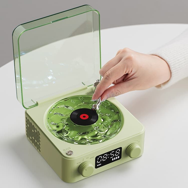Cross-border Hot Selling Kaiwu Tinghai Bluetooth Speaker Subwoofer Computer Vinyl Record Player Christmas Gift Portable