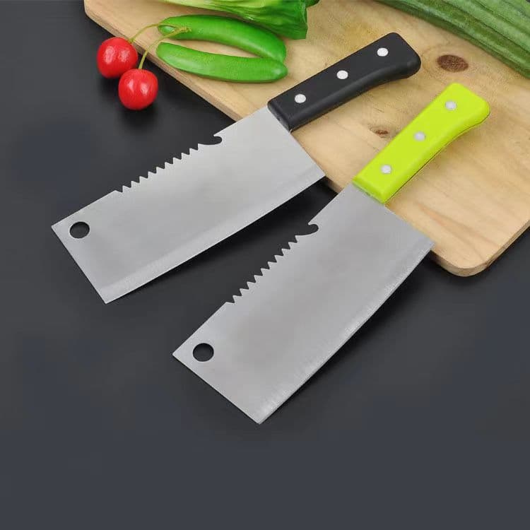 Serrated Mini Kitchen Knife with Back Serrations, Household Stainless Steel Small Kitchen Knife, Dormitory, Rental Room, Women Cooking