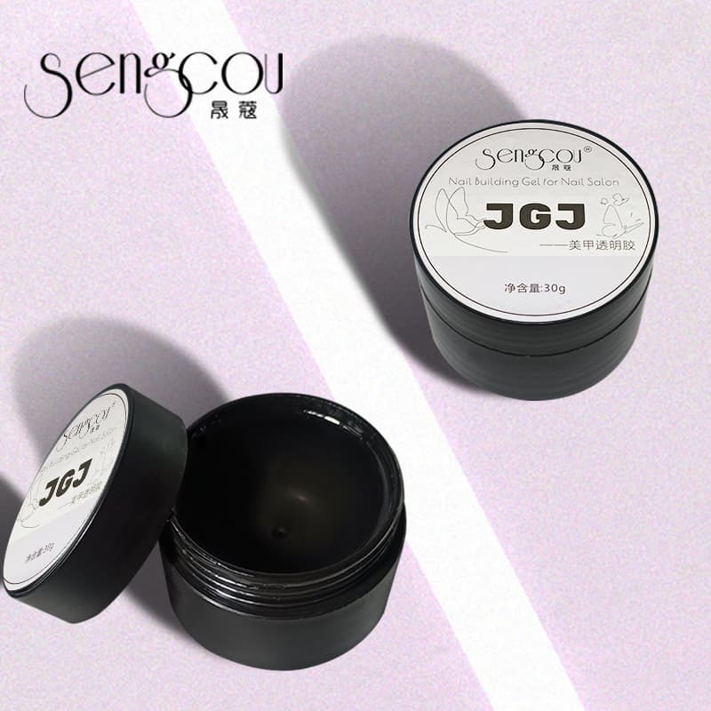 Nail Construction Leveling Shaping Reinforcement JGJ 3-in-1 Transparent Gel, Top Coat Curing Gel, Care Construction Shaping