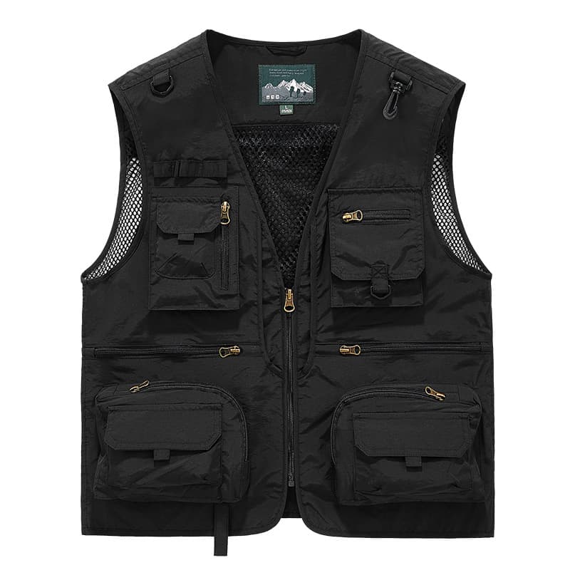 Spring/Autumn New Mesh Quick-Dry Vest Men's Casual Outdoor Multi-Pocket Fishing Photography Vest 8512