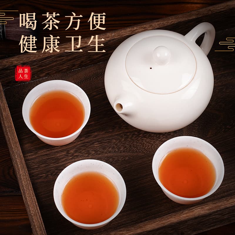 Food-Grade Rice Hull Kung Fu Tea Cups, Thickened Heat-Resistant Travel Tea Set, Disposable Tea Tasting Cups