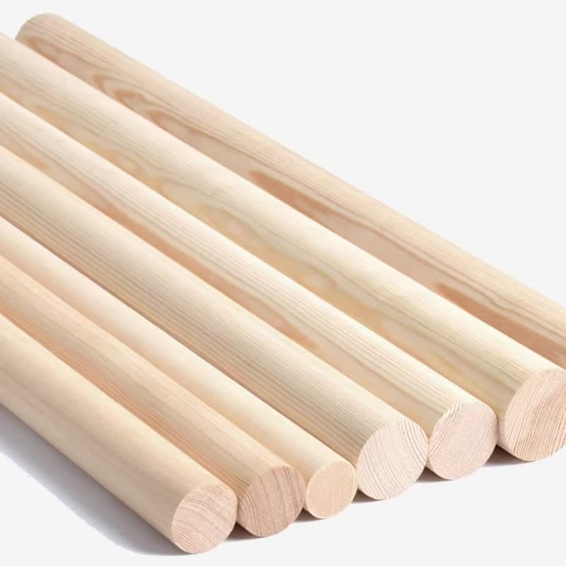 Round Wood Strips Handcraft DIY Model Clothes Hanging Rod Beech Round Wood Sticks Solid Small Wood Sticks Wood Sticks Round Hardwood Round Wood Strips