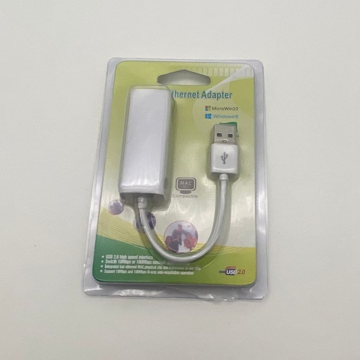 Driverless 8152B chip network card, USB to RJ45 2.0 MAC network card, suitable for desktops and tablets.