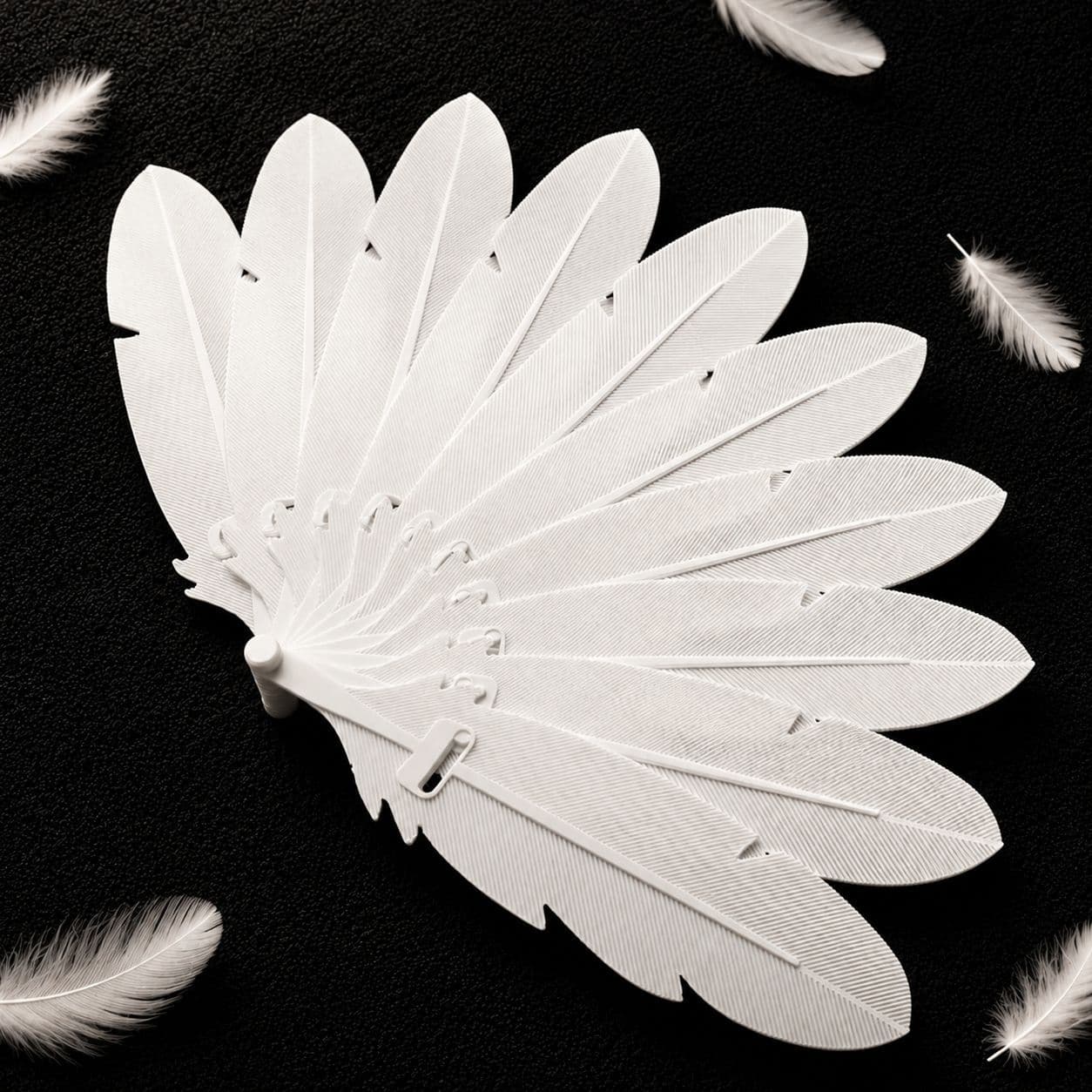 Dragonfly Wing Folding Fan cross-border feather folding fan, dragonfly wing folding fan feather folding