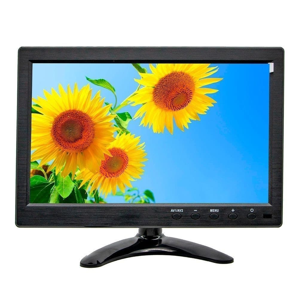 10-inch high-definition car USB playback display home monitor multi-function interface VGA/HDMI/RCA/TV