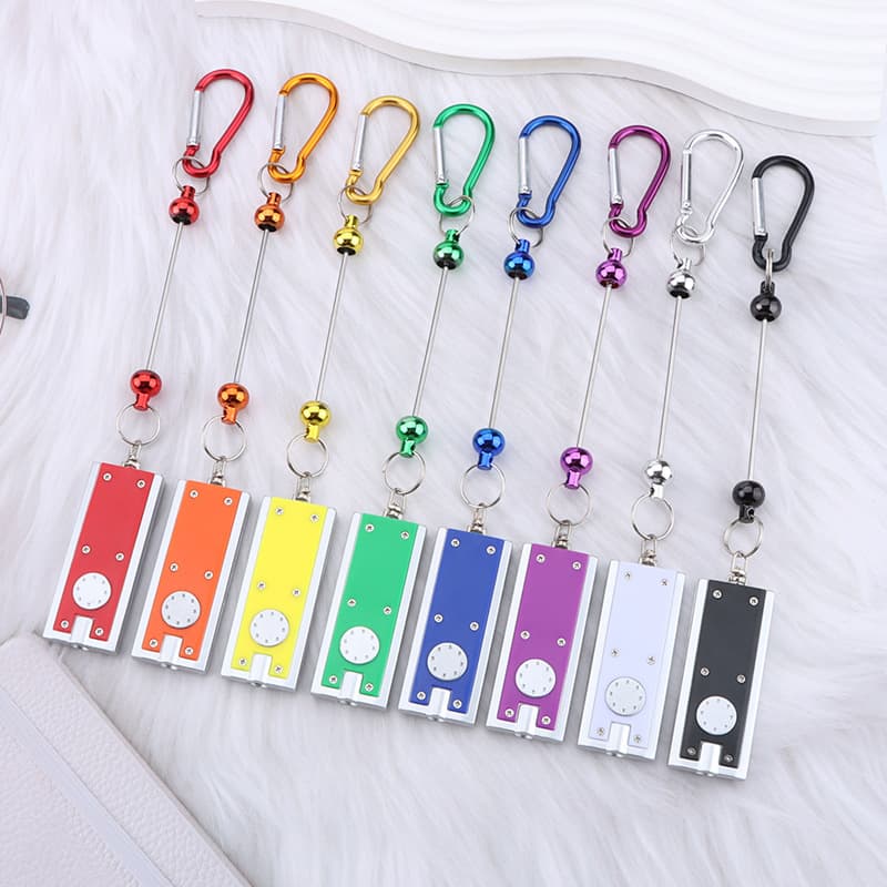 DIY Beaded LED Carabiner Light, Tetris-Style Mini Flashlight, Portable Flashlight, Outdoor Camping Lighting