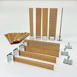 Grid Hollow Wood Wick for Candle Making and DIY Candle Craft, Cracked Wood Wick with Metal Clip