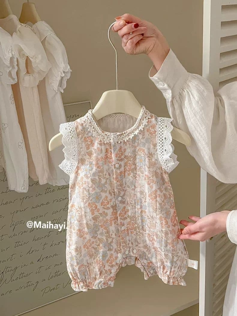 Baby Cotton Gauze Summer Thin Bodysuit Newborn Clothes Baby Girl Romper Summer Jumpsuit