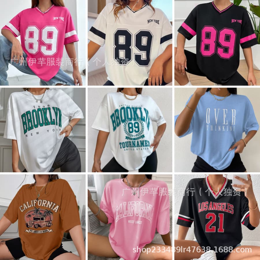 Women's Printed T-Shirt Top New Arrival Wholesale Stock Available