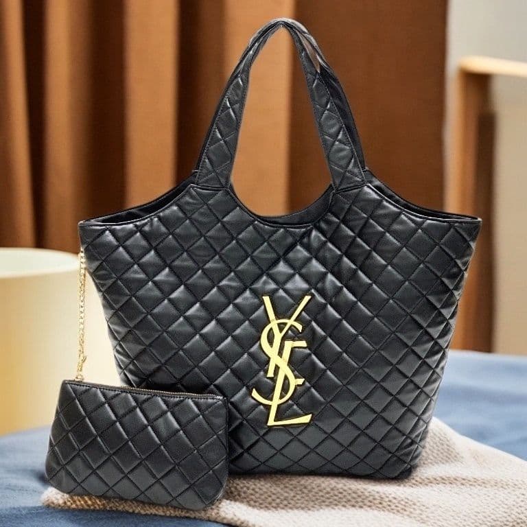Wholesale Cross-border DIY New Style Premium Large Capacity YSL Bag Versatile Diamond Quilted Tote Handbag Shoulder Bag