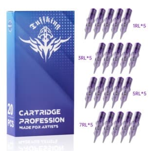 Tuffking Tattoo Crescent Purple Needles for Lining and Shading, Tattoo Needles, Tattoo Tools, Tattoo Supplies