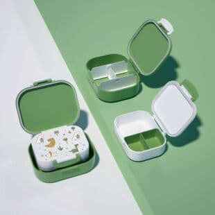 Cross-Border Mother-Child Lunch Box Set Insulated Divided Microwave-Safe Two-Piece Bento Box for Elementary School Kids