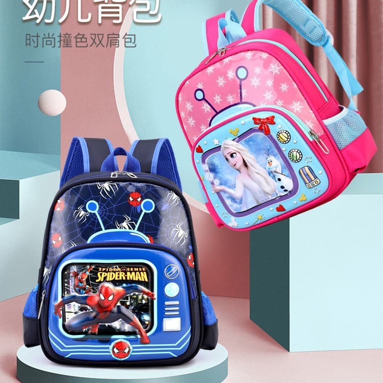 Wholesale Kids Backpack 3D Hard Shell Bag Ergonomic Spine Protection Kindergarten Backpack Spider-Man Cartoon Shoulder Bag Student Bag