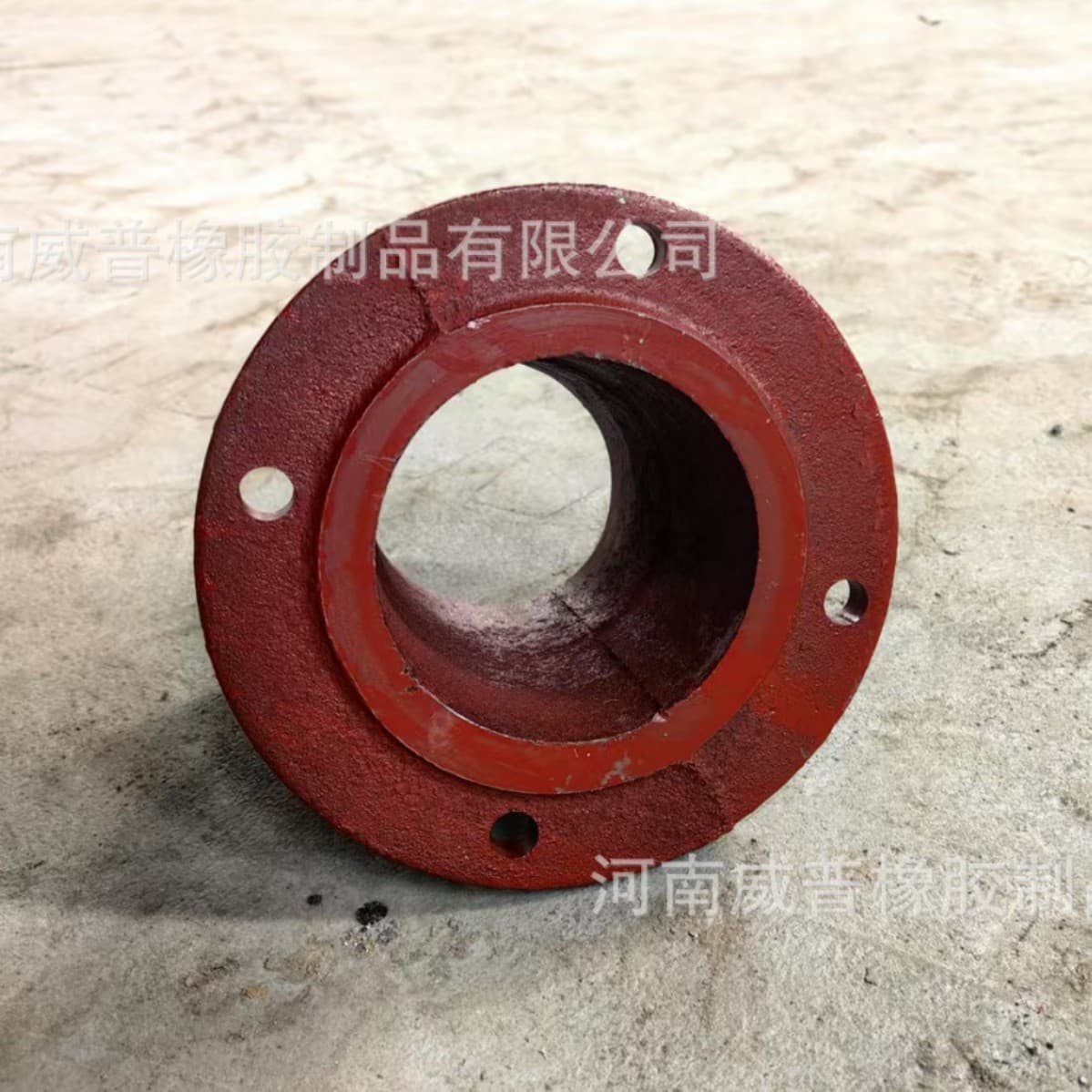 Manufacturer direct supply 4-inch water pump accessories red straight-through straight pipe carbon steel material wear-resistant durable vertical water pump accessories