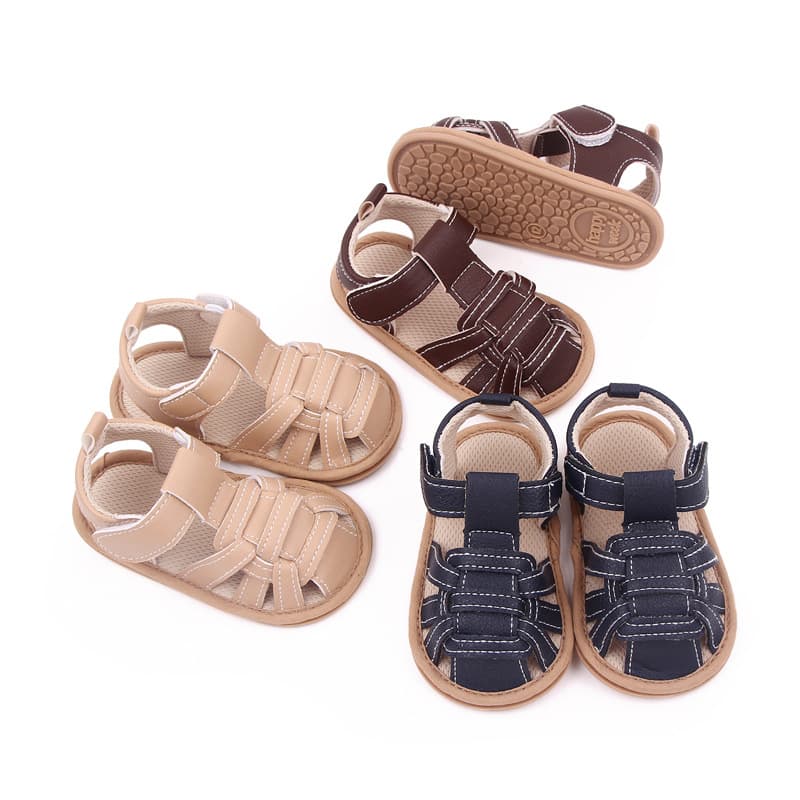 Breathable Summer Baby Shoes Soft Bottom Anti-slip Casual Walking Shoes for Infants Magic Tape Cool Sandals BB3020