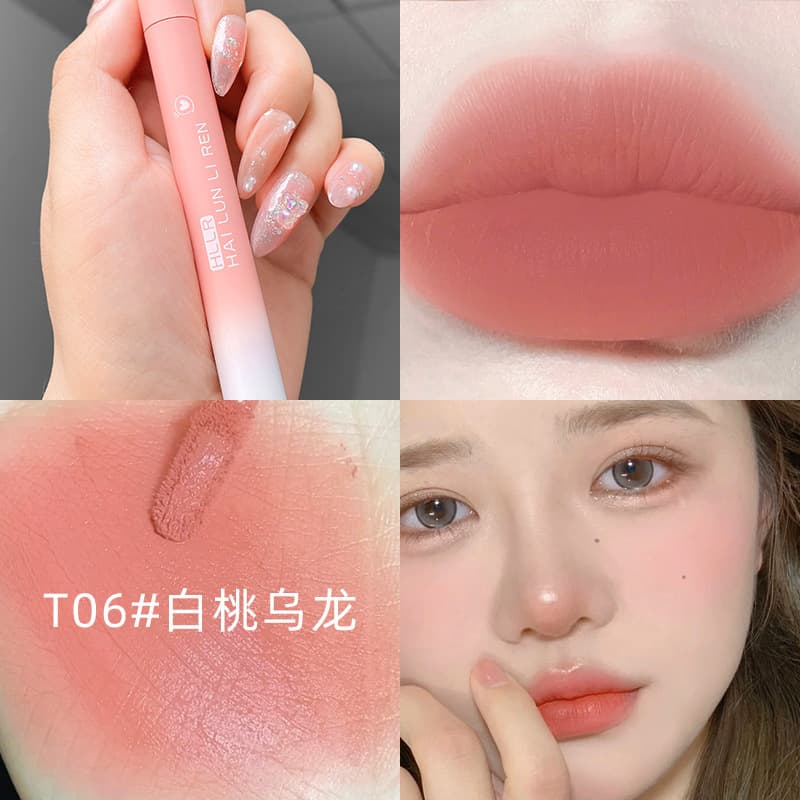 Helen Beauty Lip Glaze Douyin Popular Matte Student Velvet Lipstick Domestic Brand Makeup Lip Mud Lip Gloss Recommended