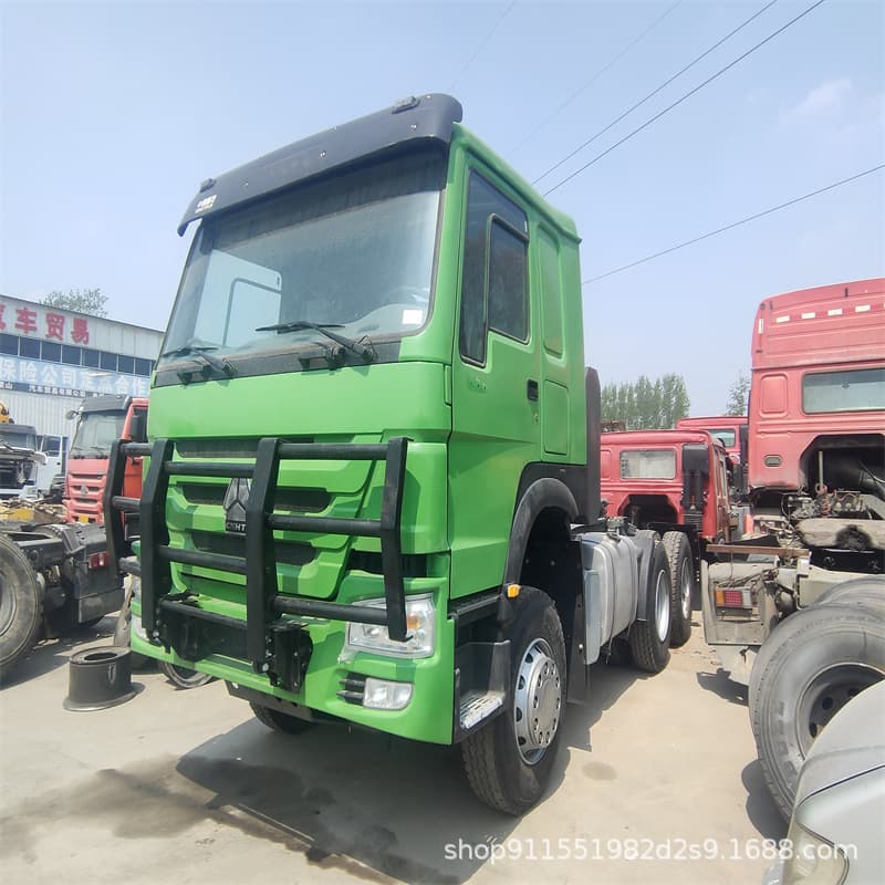 Export Heavy Truck HOWO 375HP Dual-Drive Tractor Truck Heavy-Duty Semi-Trailer Flatbed Truck High-Side Transport