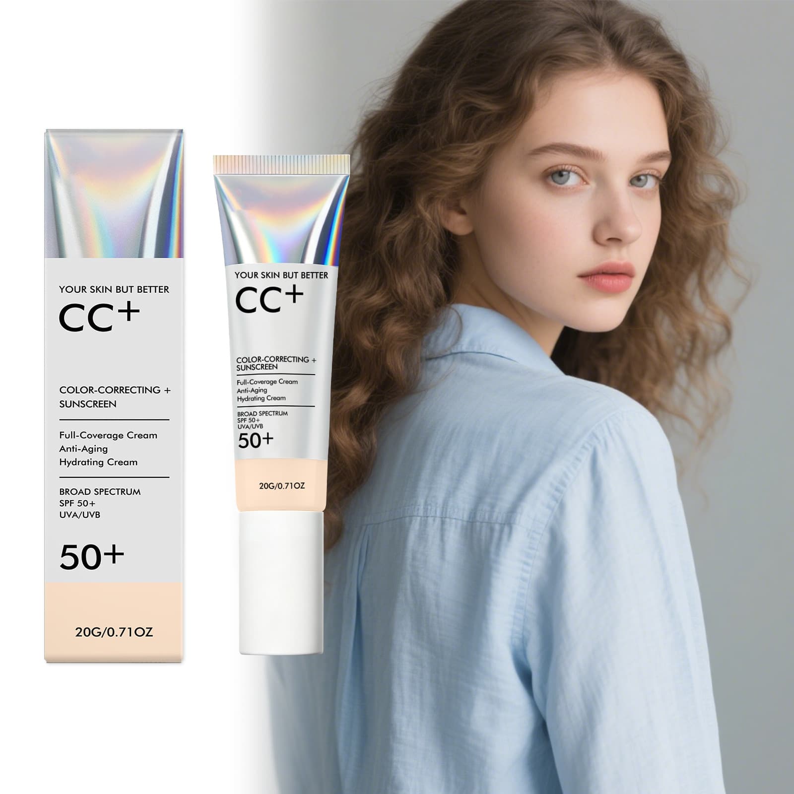Concealer foundation to create a delicate, soft, natural and delicate makeup, clear and long-lasting concealer, even skin tone foundation