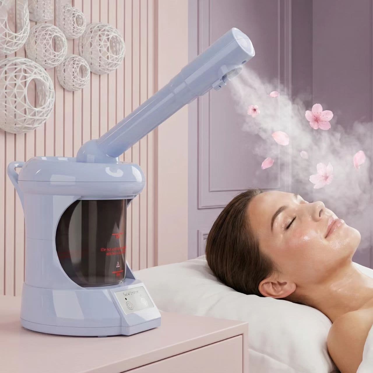 Hot Spray Beauty Instrument CE Certification EU/US Plug Nano Facial Steamer Factory