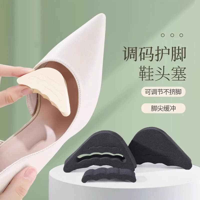 Large Size Shoe Filler Pads, Half Insoles, Anti-Slip Heel Grips, Shoe Size Reducer, Forefoot Pads for High Heels, Wide Toe Box Essentials
