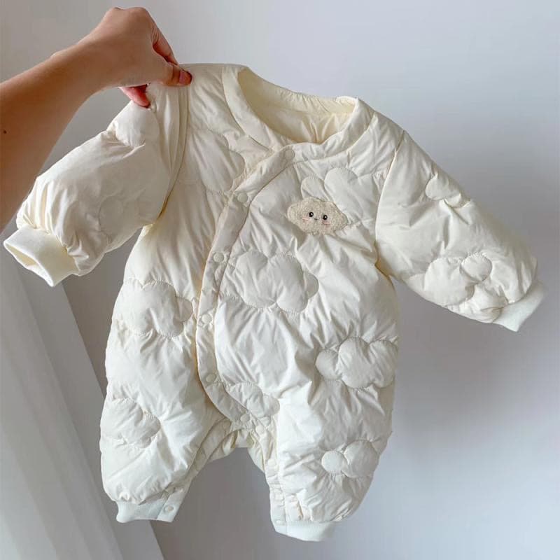6-12 Months Super Cute Baby Down Cotton Winter Bodysuit Going Out Hug Suit Crawl Suit Baby Winter Clothes