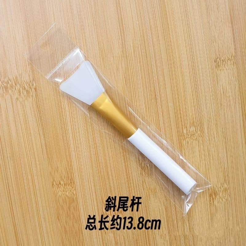 White Handle Soft Bristle Mask Brush Silicone Mask Brush Makeup Brush Beauty Brush Mask Mixing Brush Mask Applicator