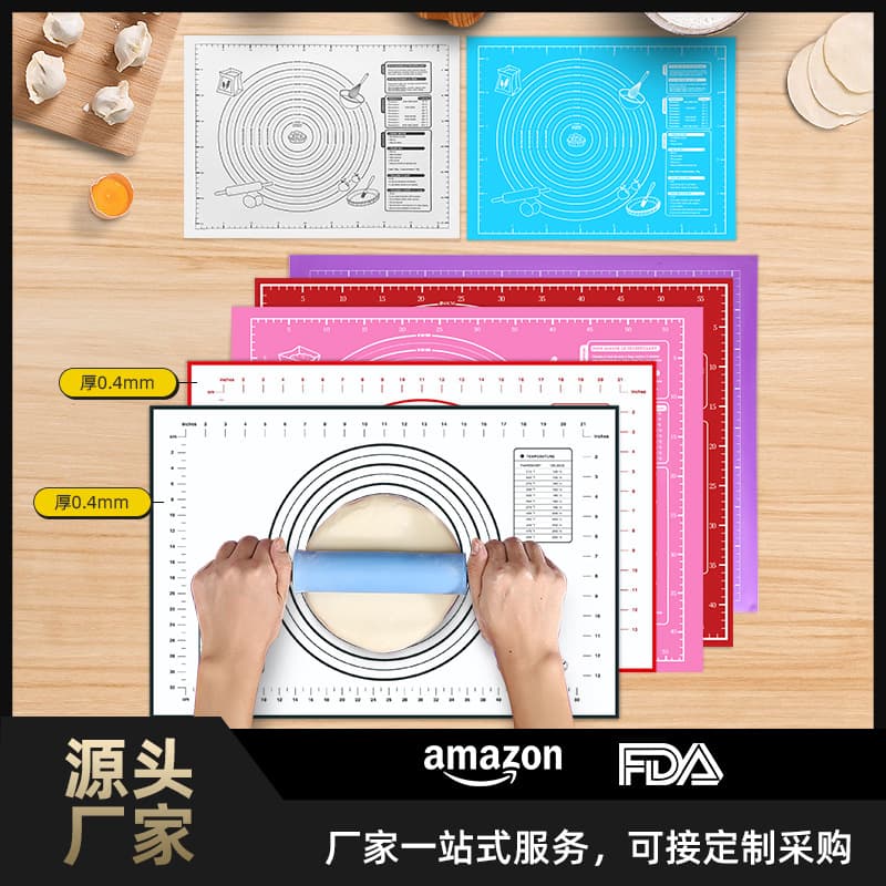 Extra Large Silicone Kneading Mat, Hot Selling Cross-Border Product, Extra Large and Thick EVA Baking Mat with Scale Markings