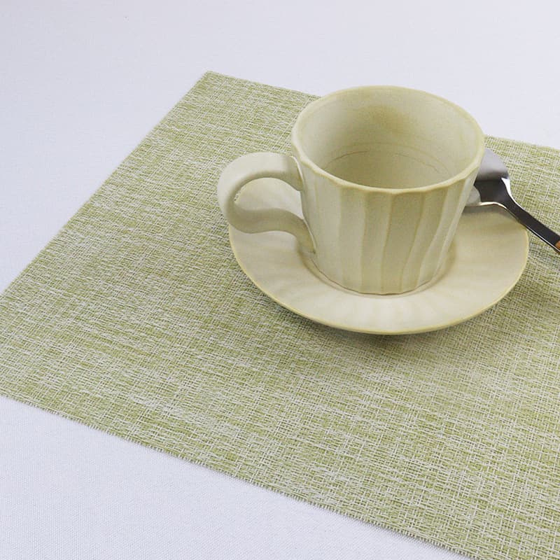 Teslin Placemat Table Mat Heat Insulation Pad Western Dining Mat Waterproof Bowl Mat Plate Light Luxury Teslin Anti-Scald Tablecloth Mat