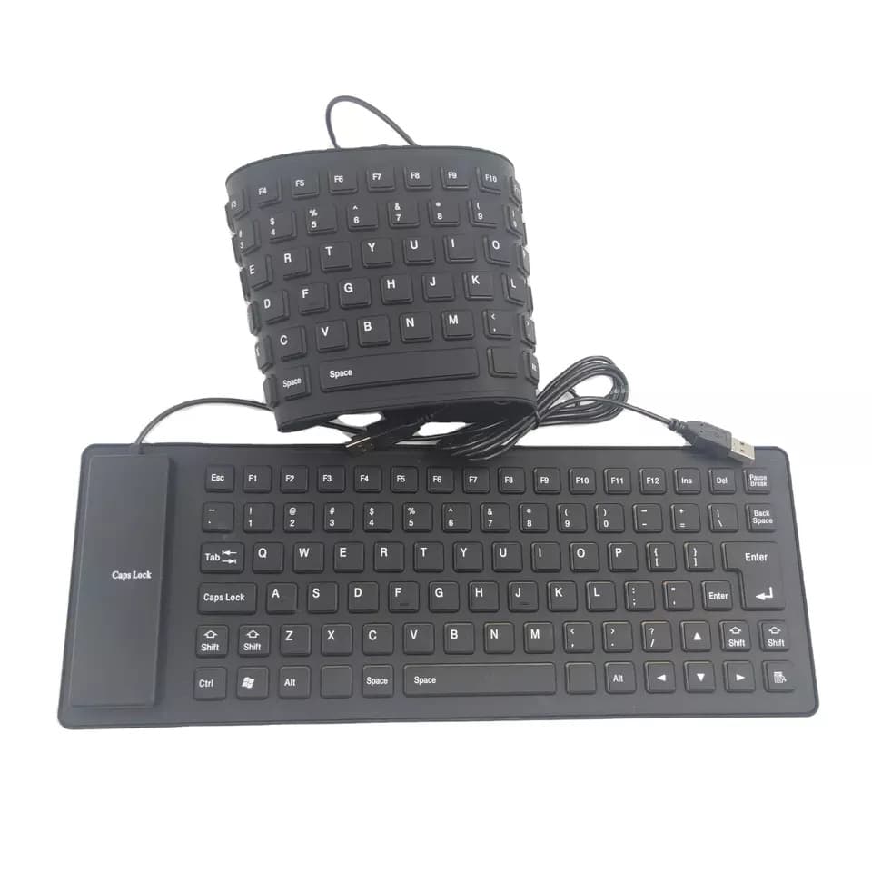 85-key silicone soft keyboard wholesale waterproof dust-proof silent foldable gaming office quiet keyboard