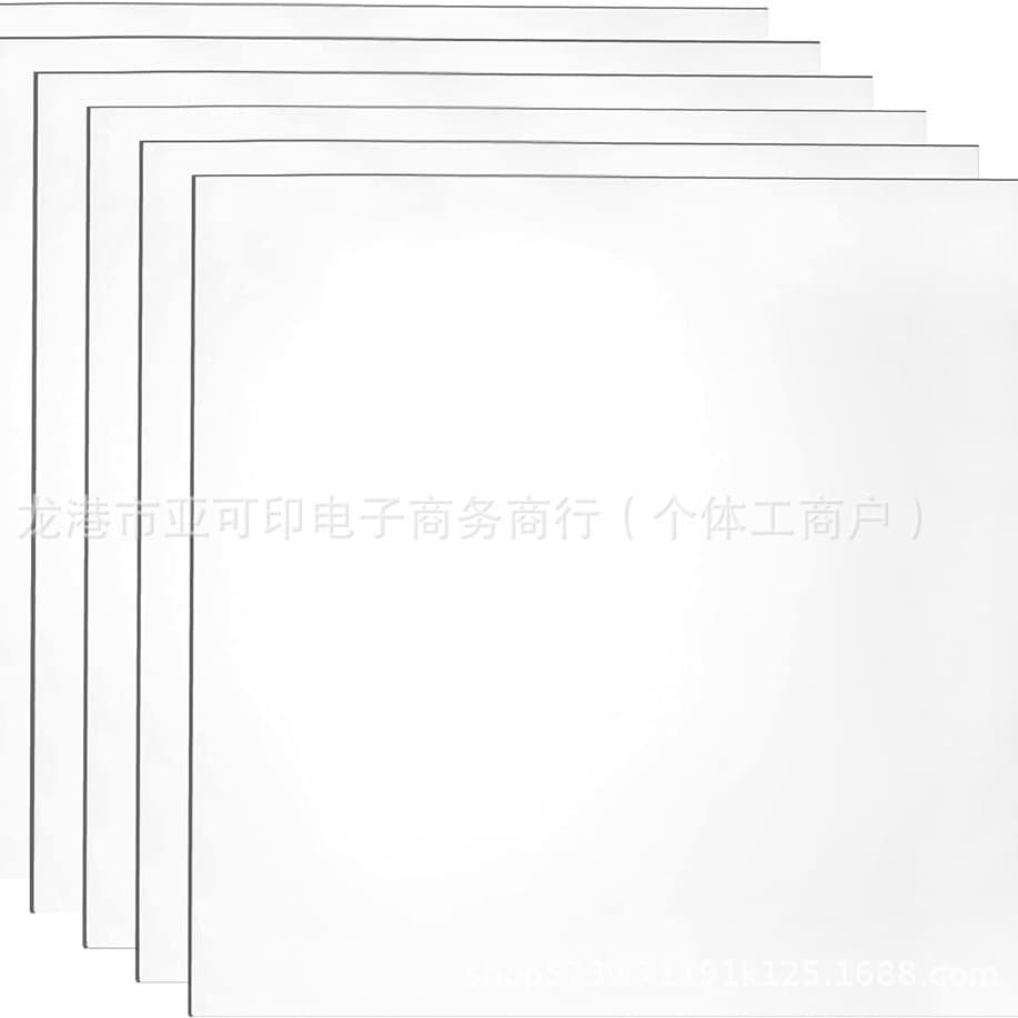 Mylar craft template material blank 10 mil transparent craft plastic sheet PET milky white sheet