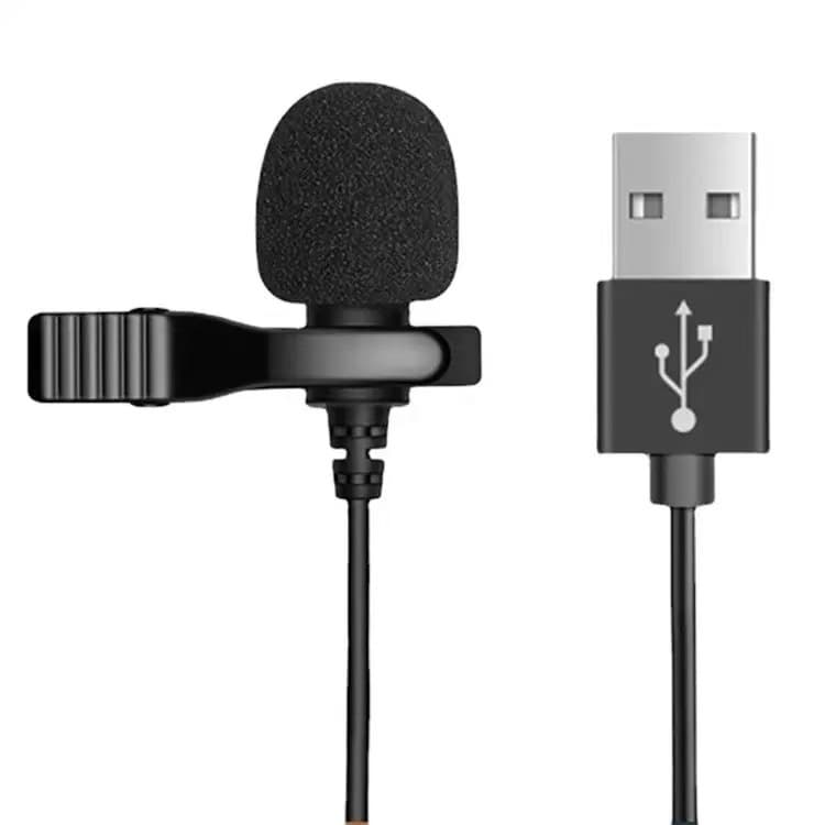 USB Lapel Microphone Omnidirectional for Computer, Laptop Live Streaming, Online Classes, Recording, and Portable Meetings