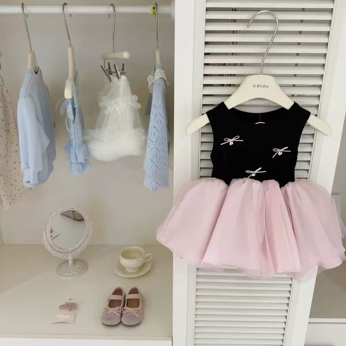 Baby summer skirt, baby girl's sweet fluffy mesh skirt, full moon 100th day banquet, one-year-old harem summer
