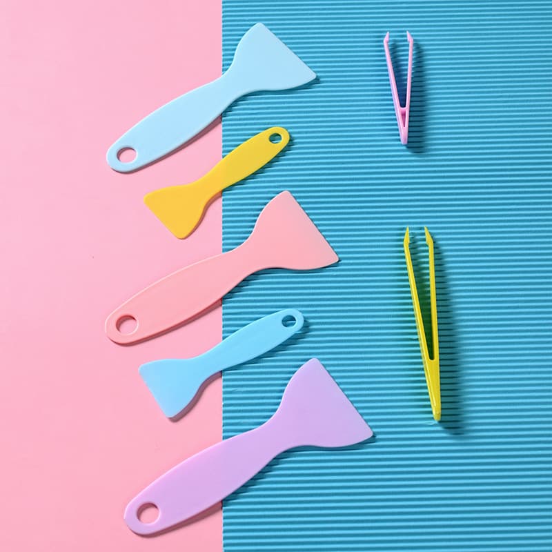 Film Squeegee Colorful Small Yellow Scraper Hard Squeegee Car Film Triangle Gourd Squeegee Journal Sticker Recommended Tool