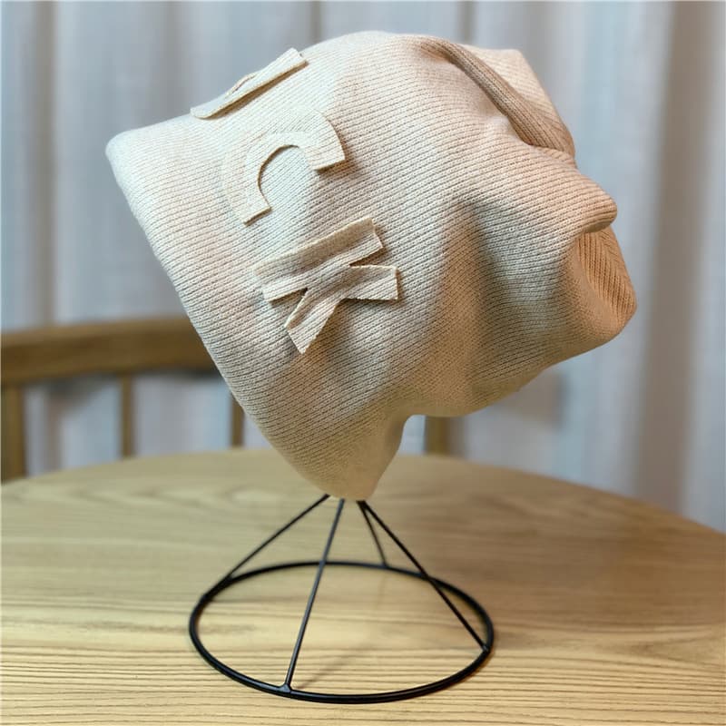 Cross-border Acrylic RPET Beanie with Ear Flaps, Corporate Gift RPET Knitted Hat, Custom Factory