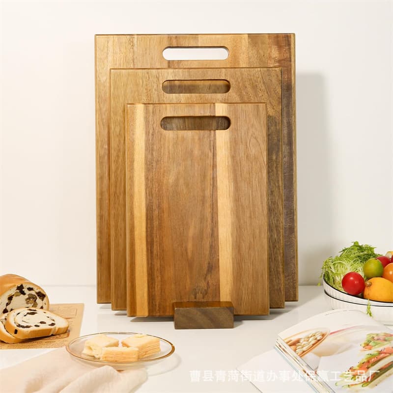 Acacia wood cutting board rectangular kitchen cutting board fruit cheese tray steak charcuterie board vegetable solid wood cutting board