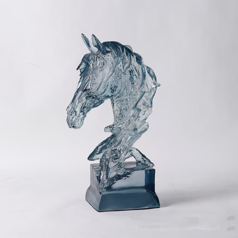 Light luxury office horse head wine cabinet home decor modern hotel villa showroom entryway sales center soft furnishings