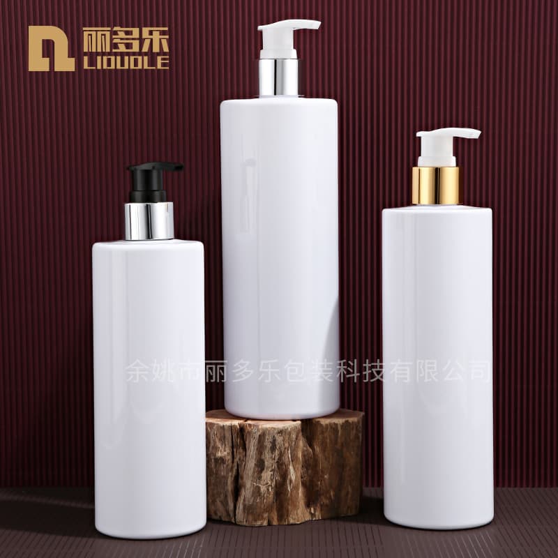 Manufacturer's spot 350ml400ml500ml bottle distribution aluminum spiral pump lotion bottle shampoo PET sub-bottling bottle