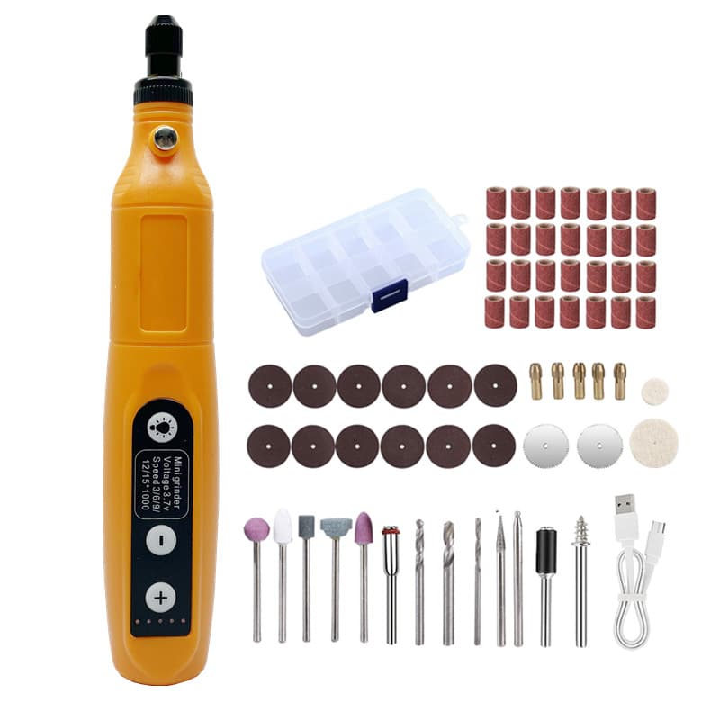Cross-border 208 Mini Rechargeable Electric Grinding Pen, DIY Electric Tool Micro Rotary Grinder 65PC Engraving Polishing Machine