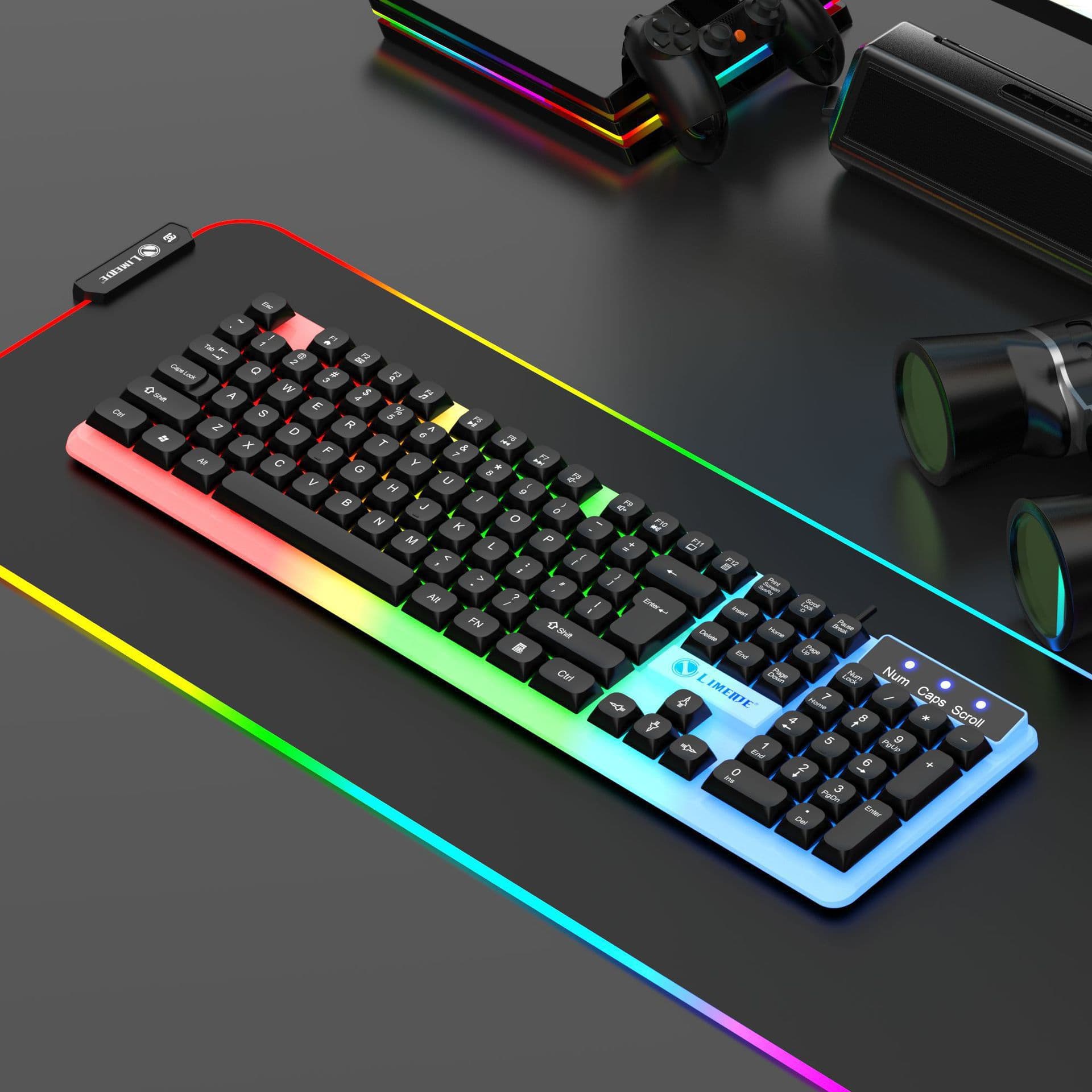 Limai TX35 wired USB backlit keyboard mouse computer laptop mechanical feel keyboard accessories manufacturer wholesale
