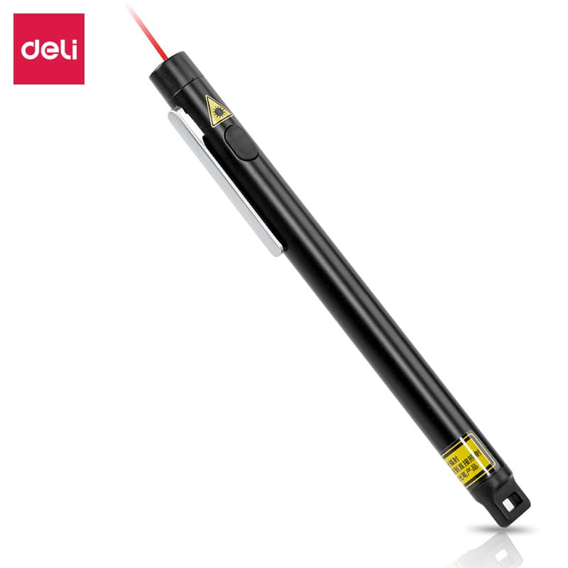 Deli 3933 Infrared PPT Teaching Lecture Projection Presentation Laser Pointer with Cat Teaser Function - Red Laser Pen